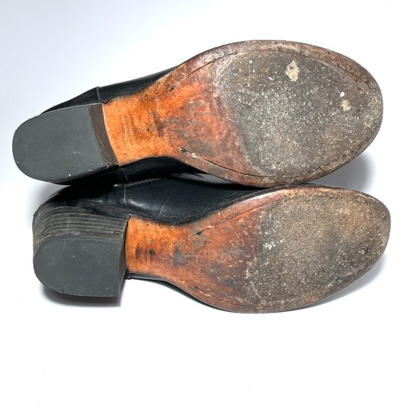 RAG & BONE Durham Black Leather Stretch Chelsea Ankle Booties Boots - Picture 11 of 12